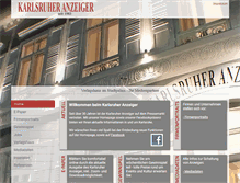 Tablet Screenshot of karlsruher-anzeiger.de